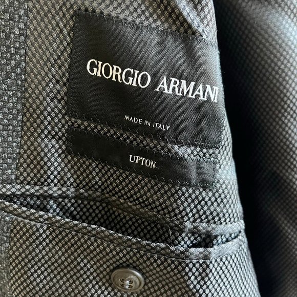Giorgio Armani Men's Dark Grey Upton Jacket Blazer Size 40R Made in Italy - Picture 13 of 15